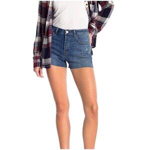 J Brand Shorts Women 31 Blue Denim Button Fly Gracie Cut Off Jean Shorts Outdoor